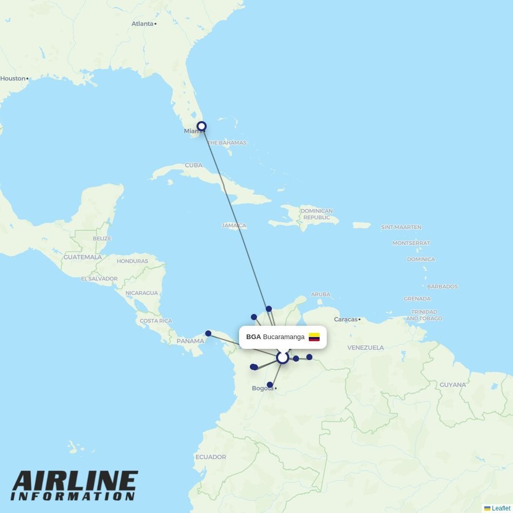 Wingo routes from BGA
