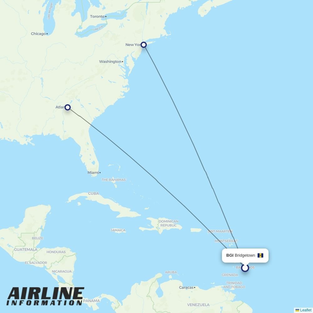 Delta routes from BGI