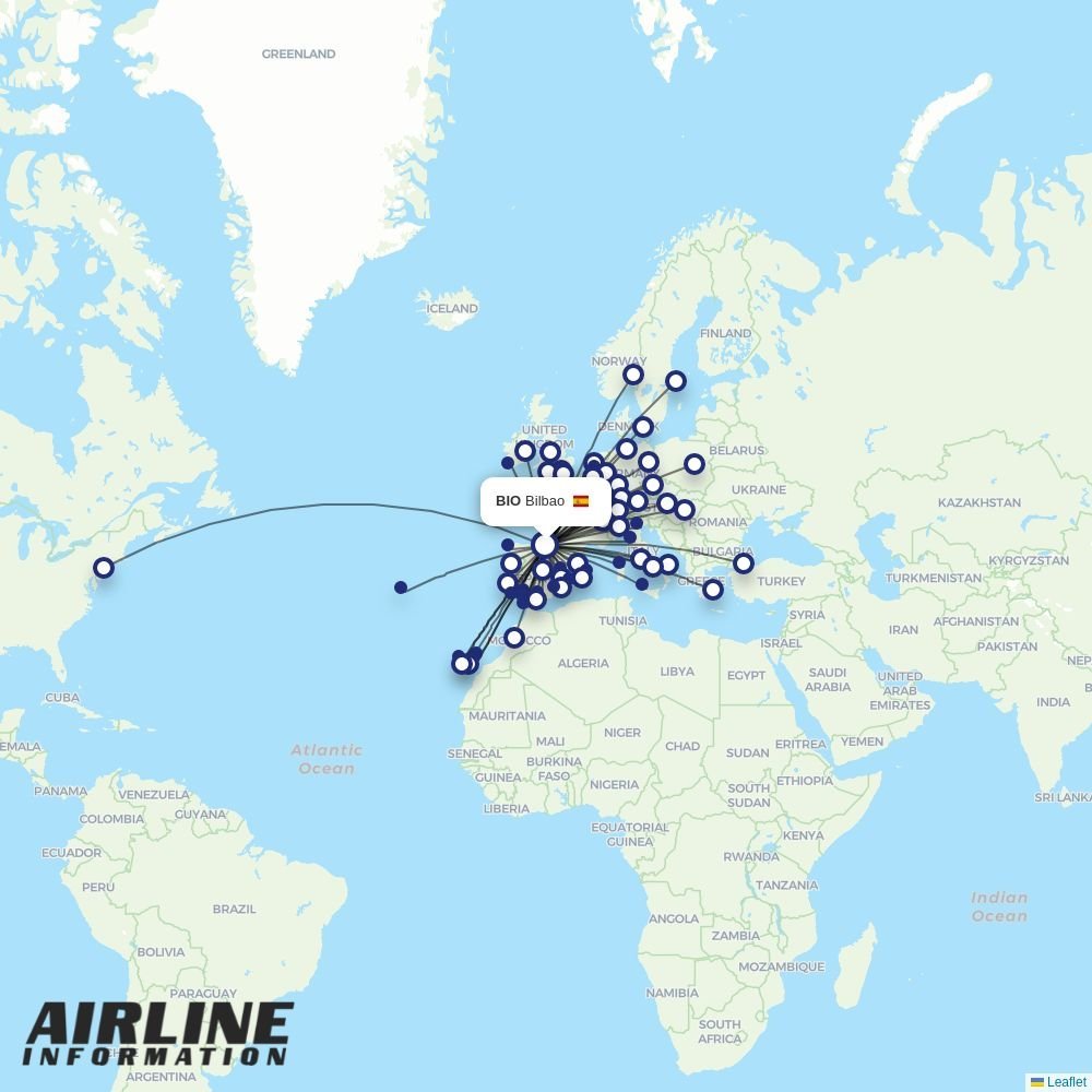 Norwegian Air Sweden routes from BIO