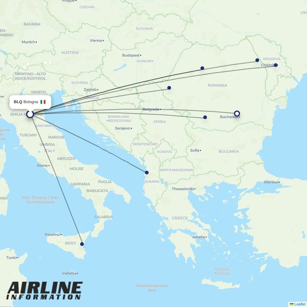 Wizz Air Malta routes from BLQ