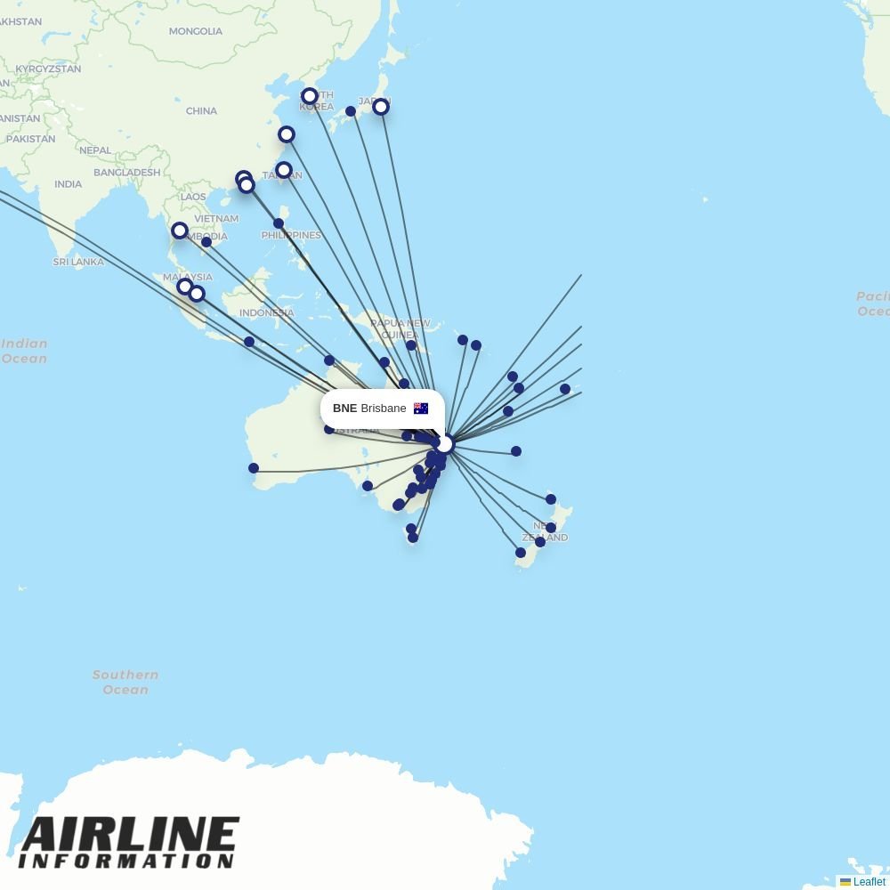 Link Airways routes from BNE