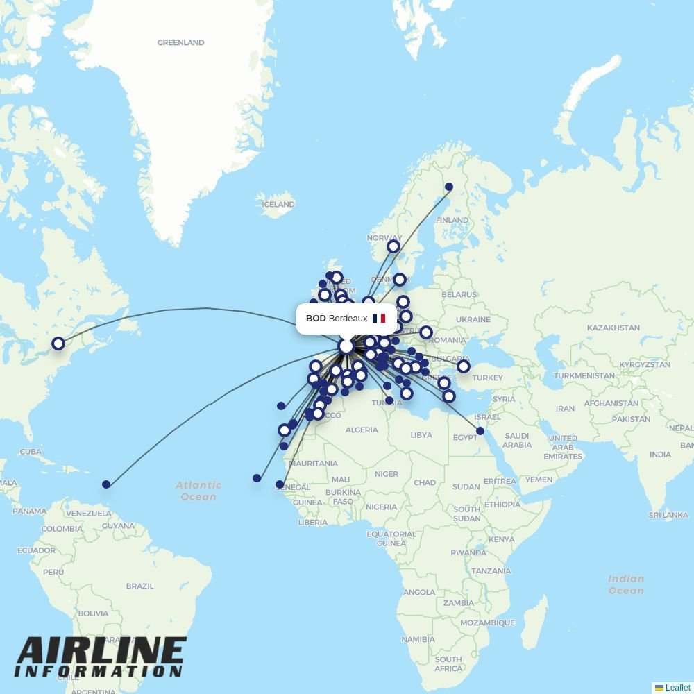 Wizz Air Malta routes from BOD