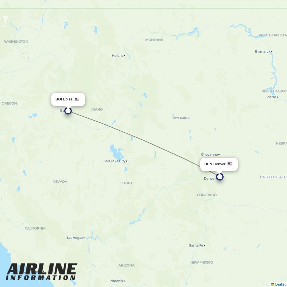 Frontier routes from BOI
