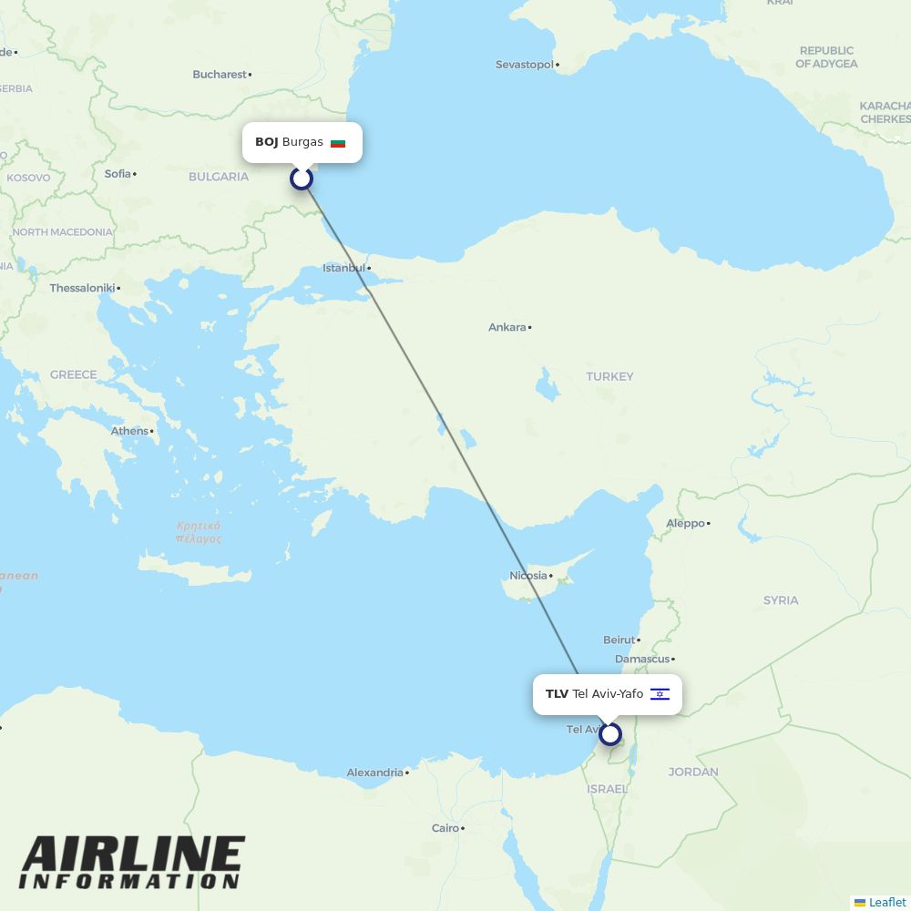 Bluebird routes from BOJ