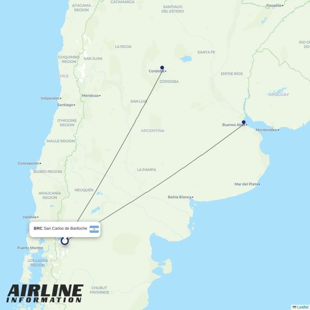 Felix Airways routes from BRC