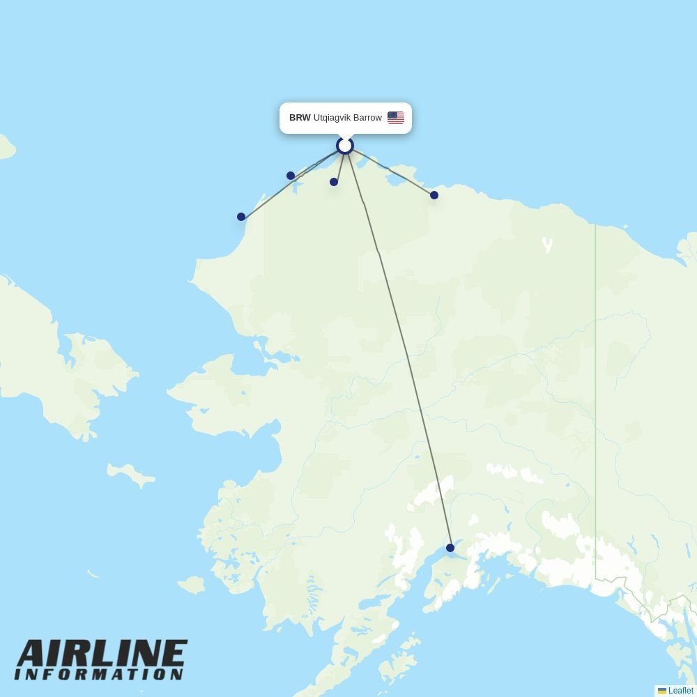 Astral Aviation routes from BRW