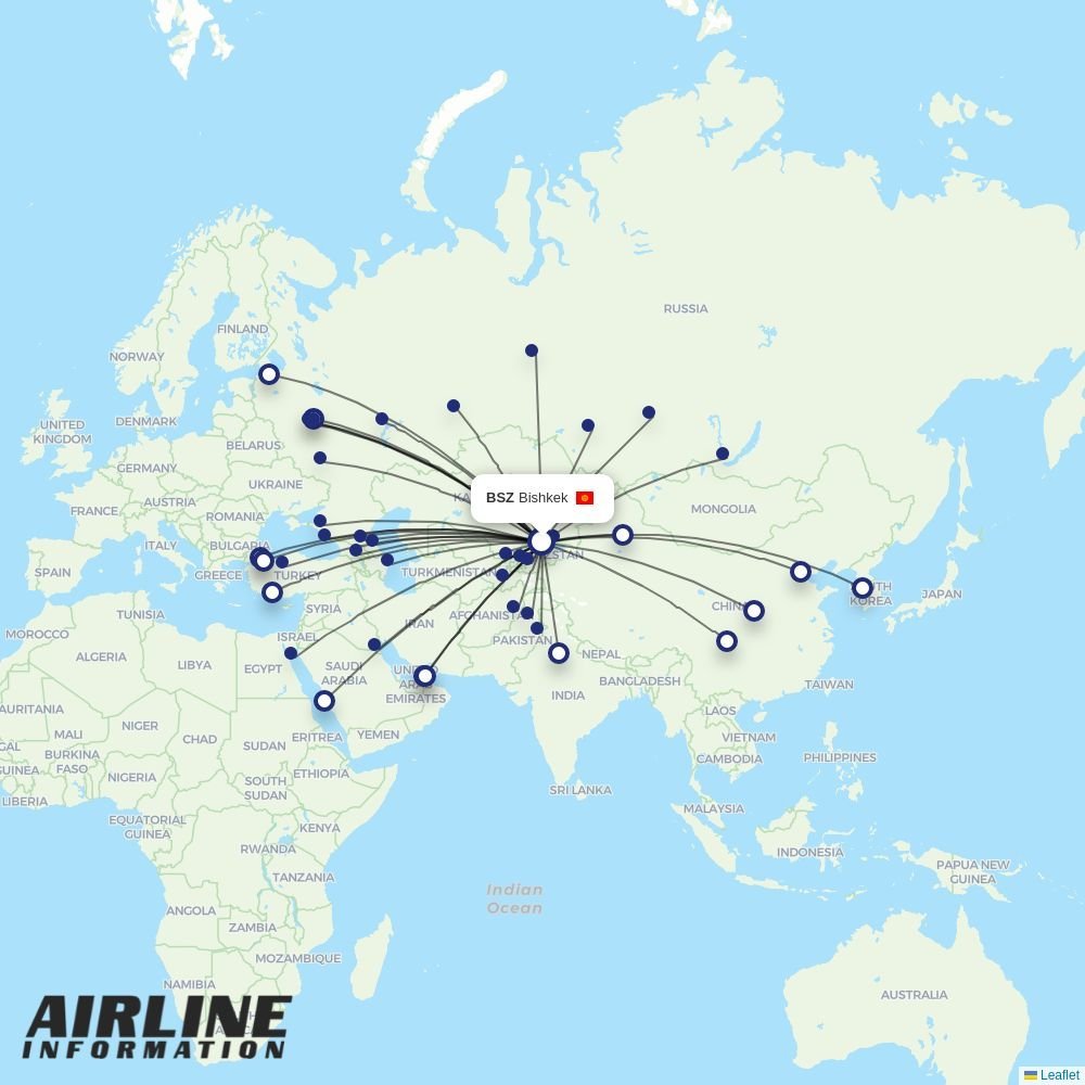China Southern routes from BSZ