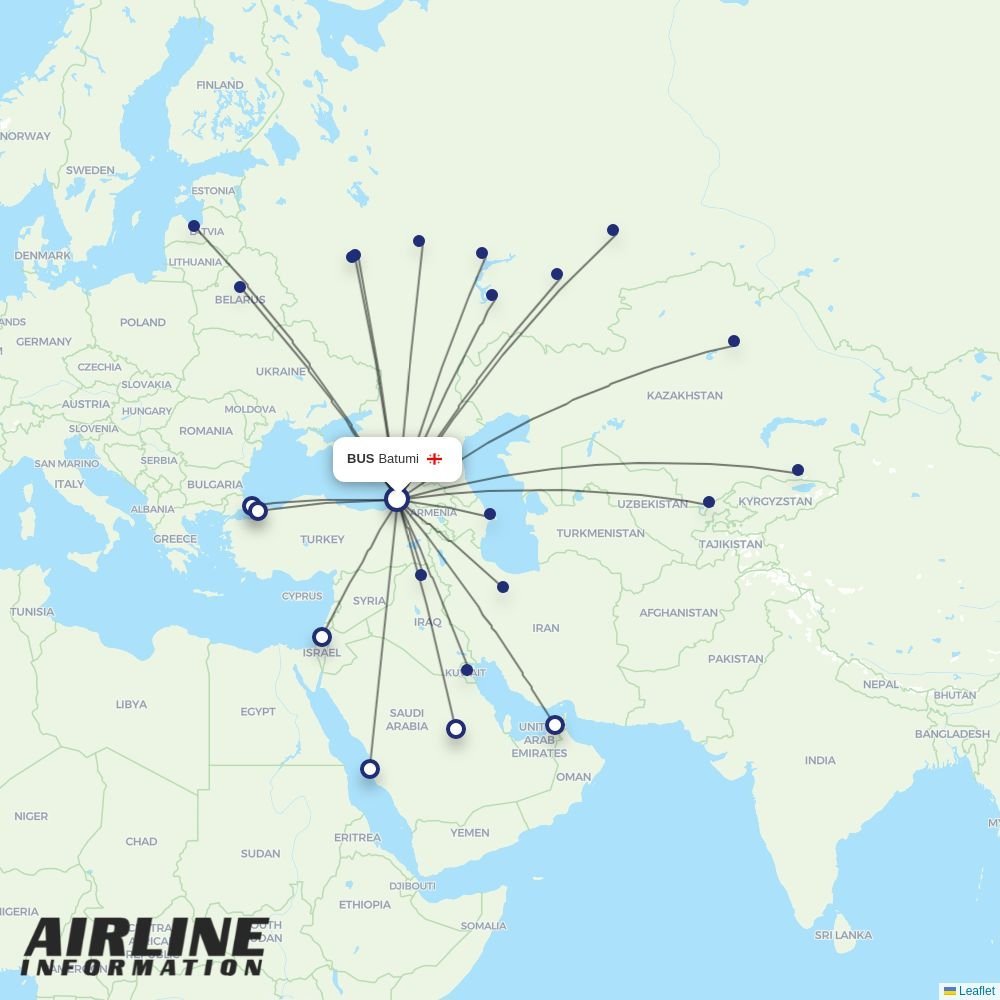 Red Wings routes from BUS