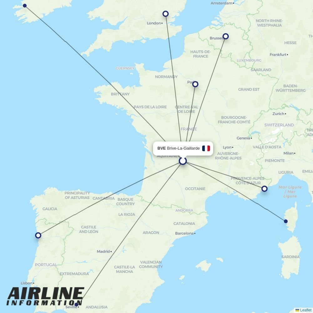 Chalair routes from BVE