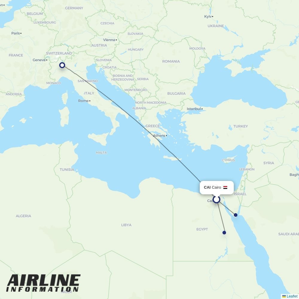 Neos routes from CAI