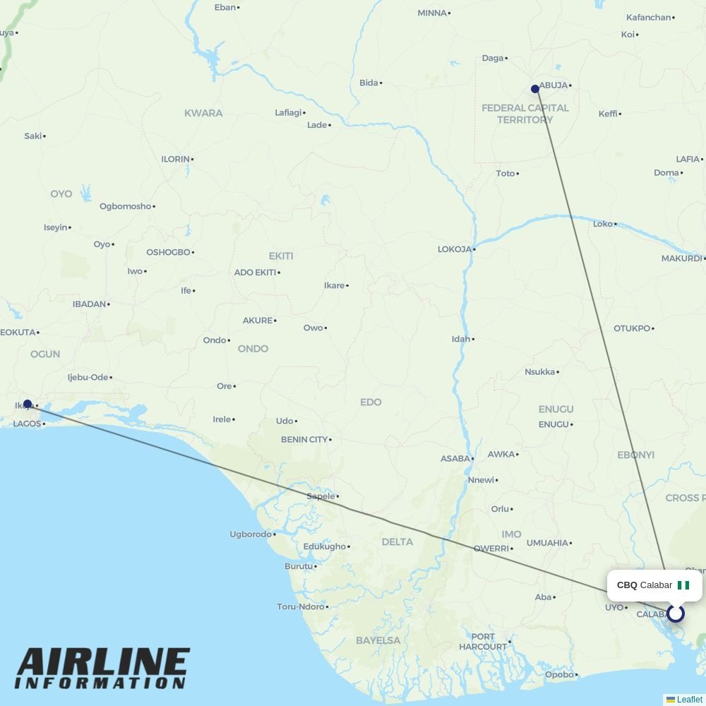 Aero routes from CBQ