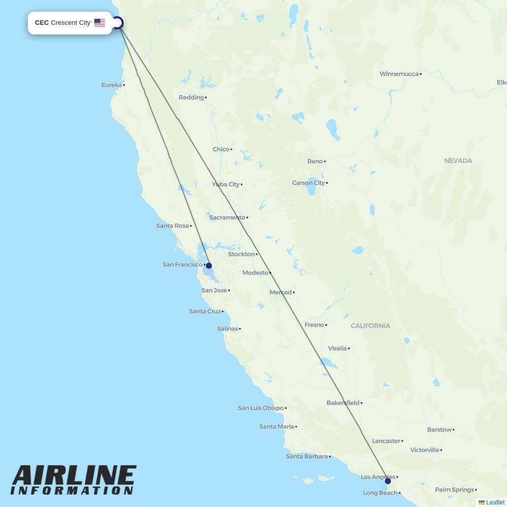Advanced Air routes from CEC