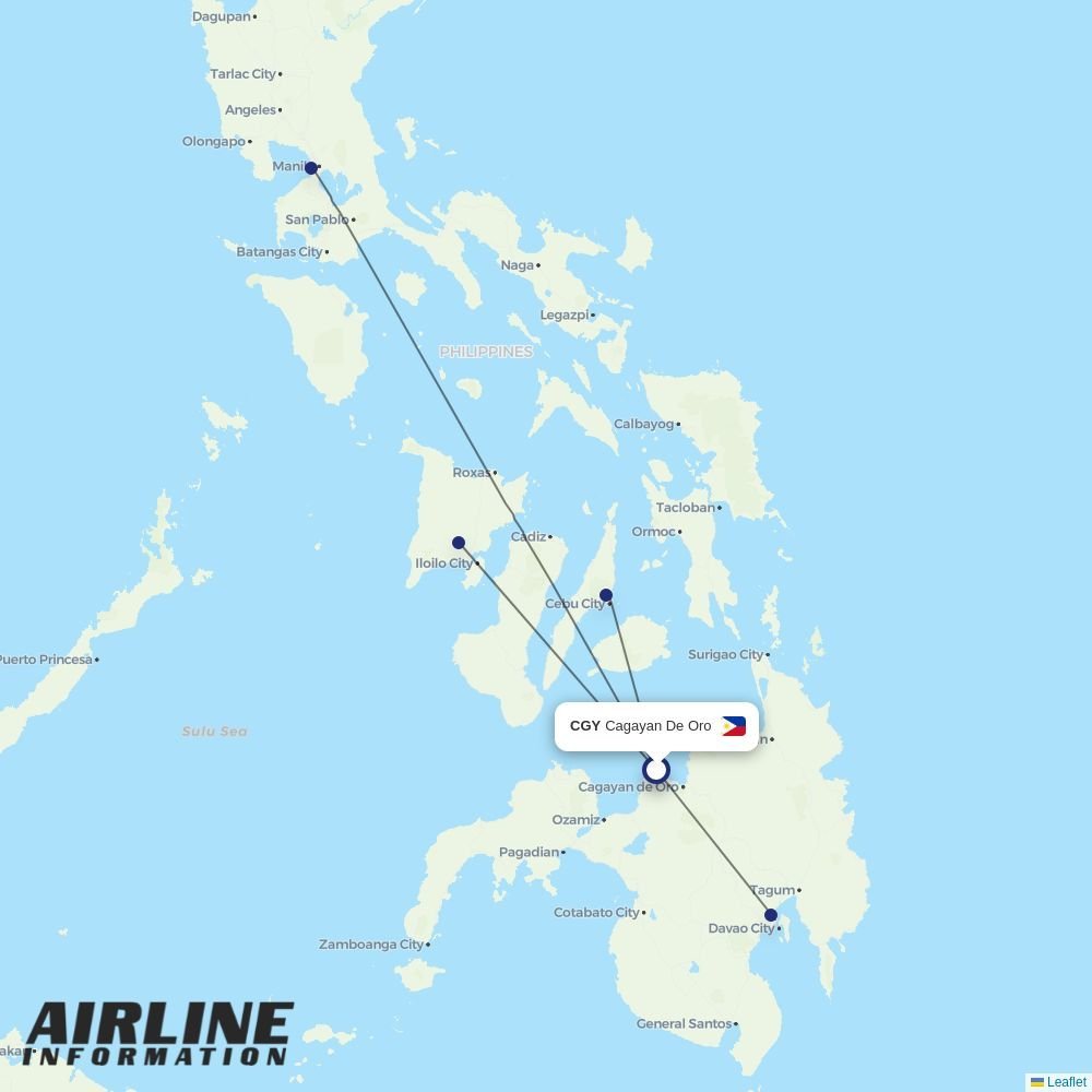 Cebgo routes from CGY