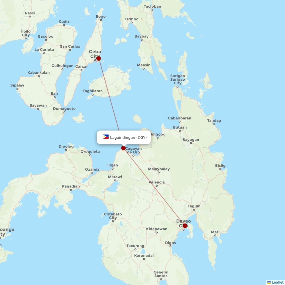 Cebgo at CGY route map