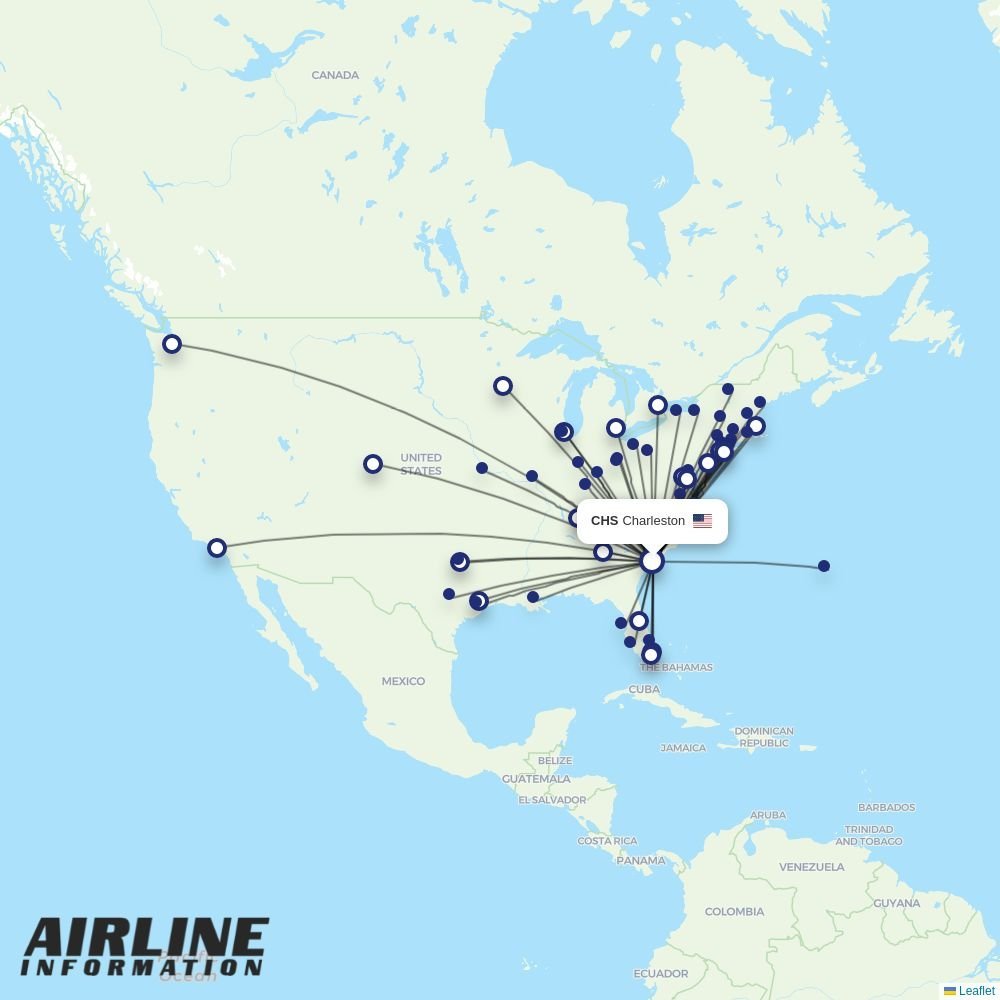 Frontier routes from CHS