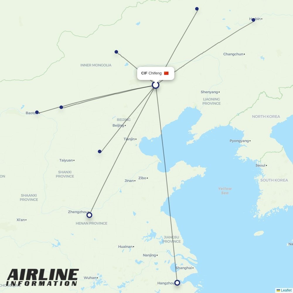 Gestair routes from CIF