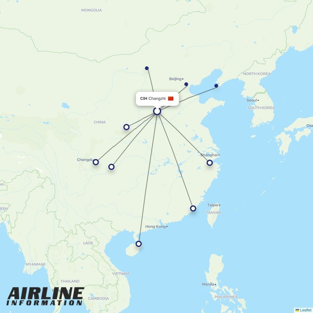 Gestair routes from CIH