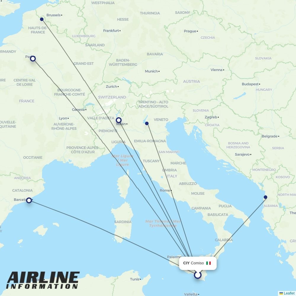 AeroItalia routes from CIY