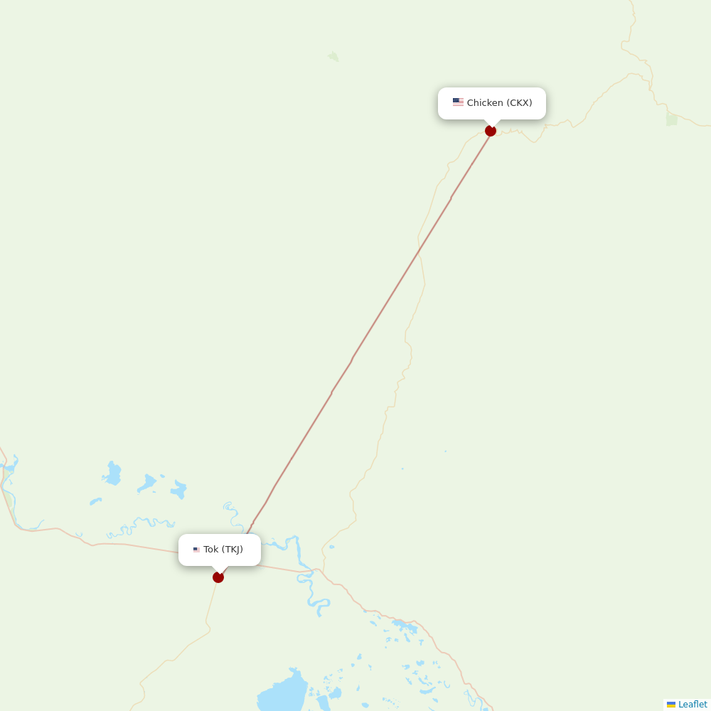 40-Mile Air at CKX route map