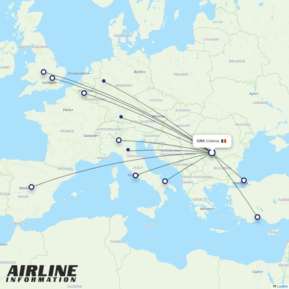 Wizz Air Malta routes from CRA