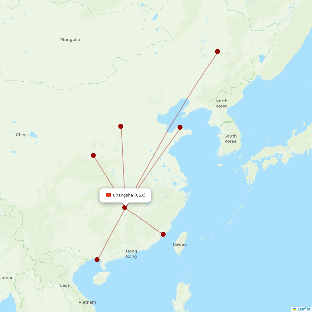 Joy Air at CSX route map