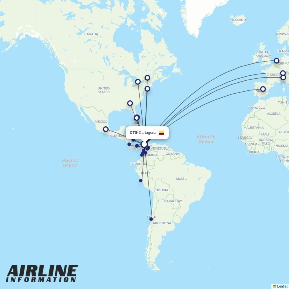 AVIANCA routes from CTG