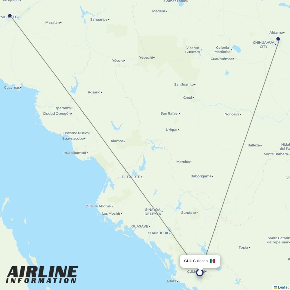 TAR Aerolineas routes from CUL