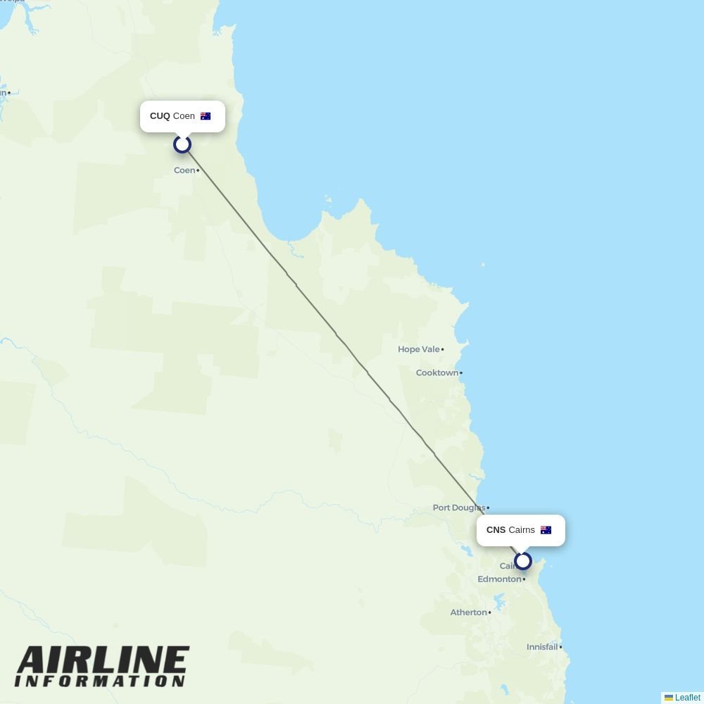 Hinterland routes from CUQ