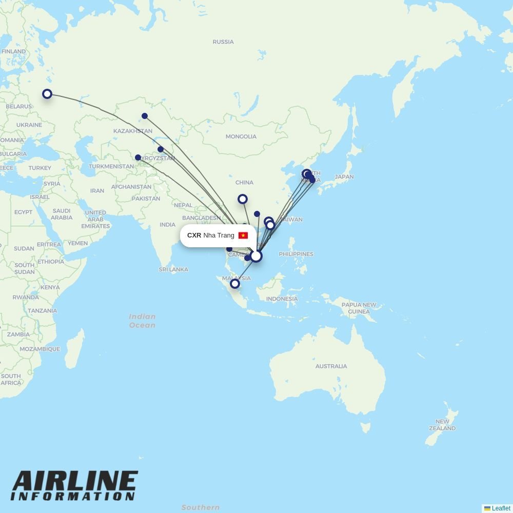 Air Busan routes from CXR