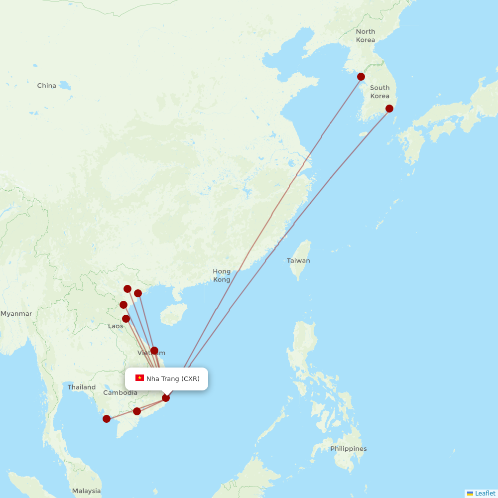 VietJet Air at CXR route map