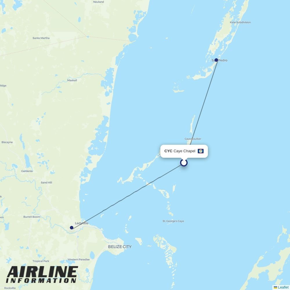 MIA routes from CYC