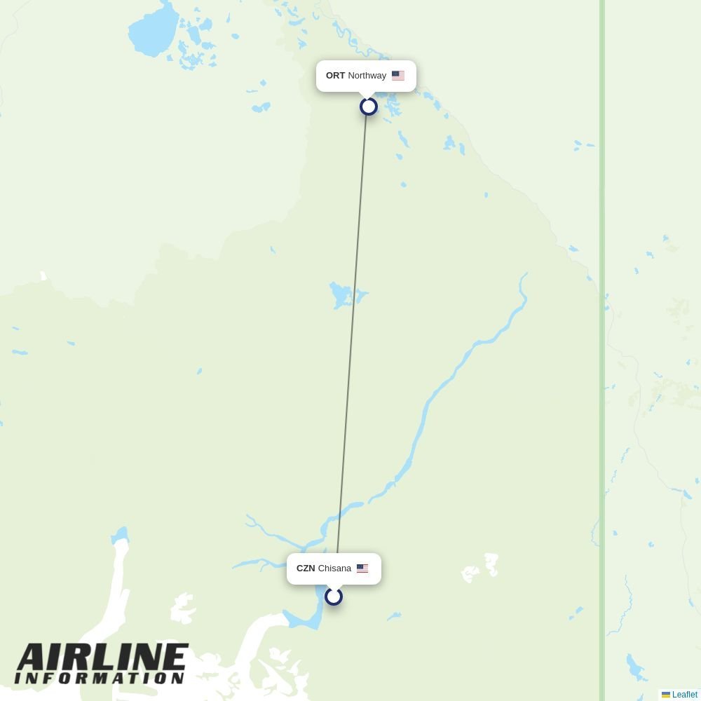 40-Mile Air routes from CZN