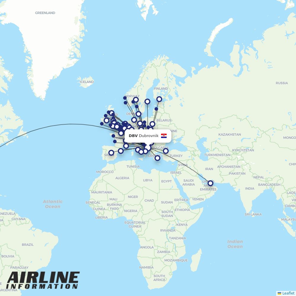 Eurowings routes from DBV