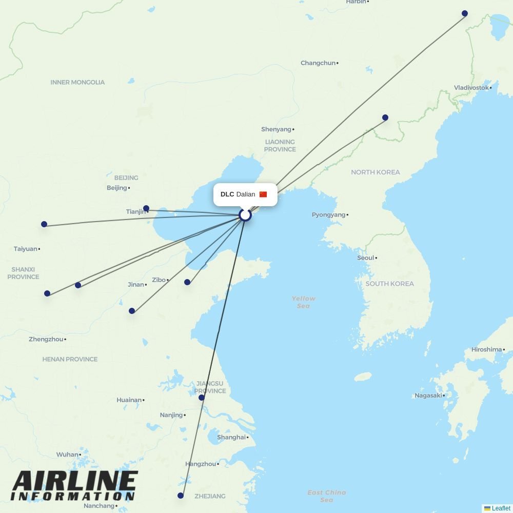 Gestair routes from DLC