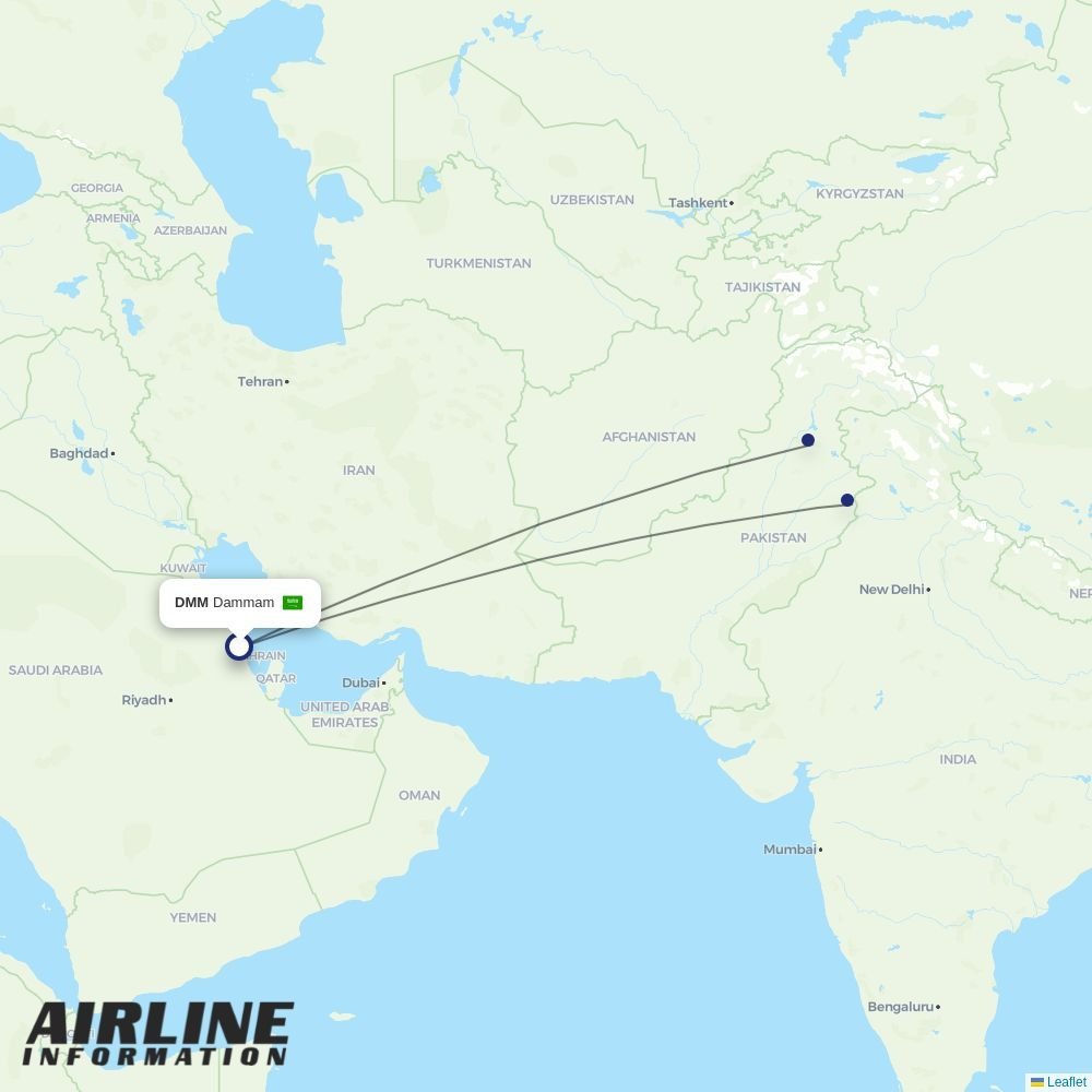 FJ routes from DMM