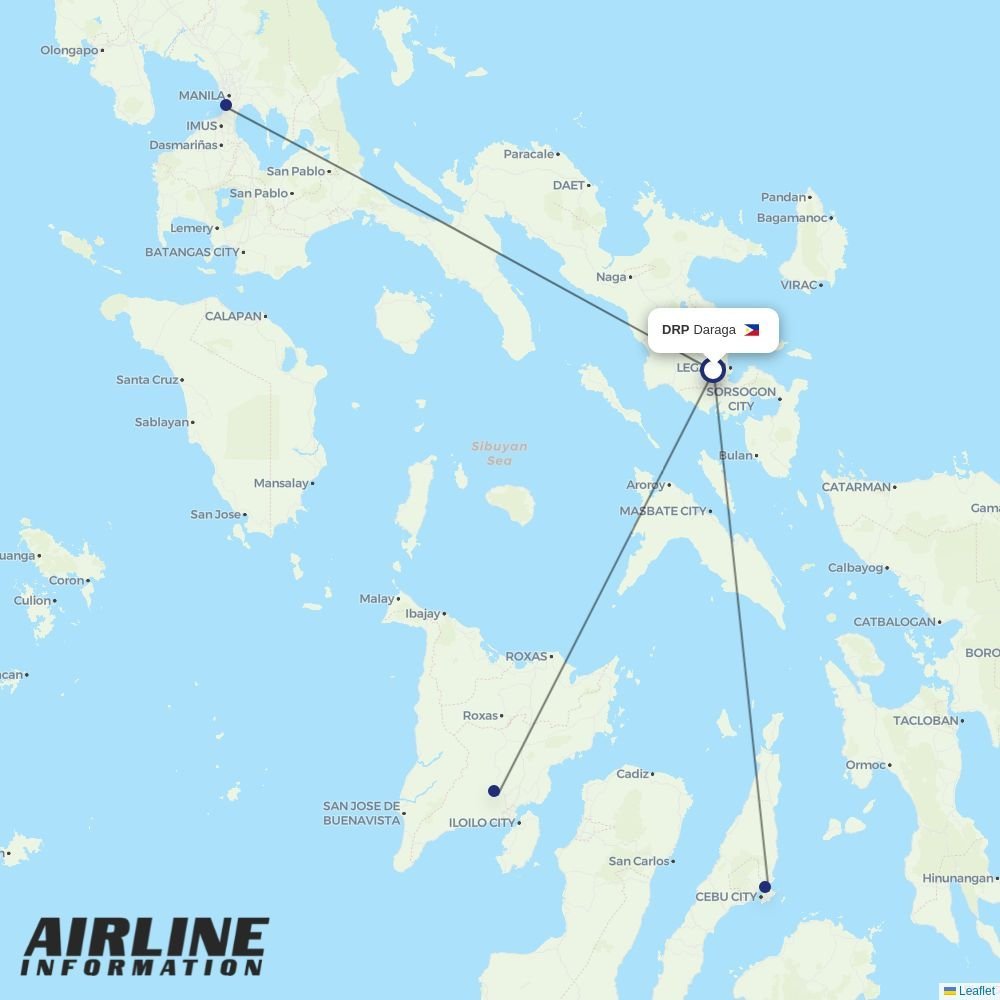 Cebgo routes from DRP