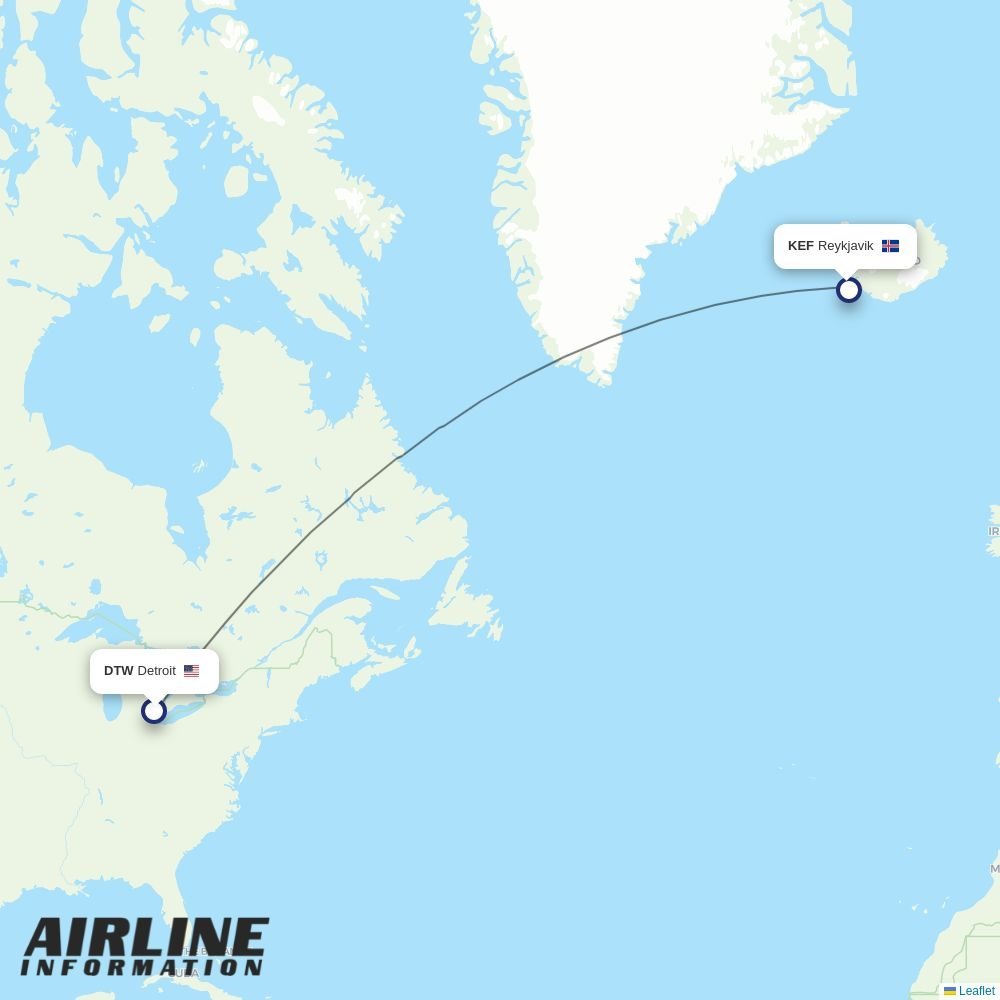 JetBlue routes from DTW