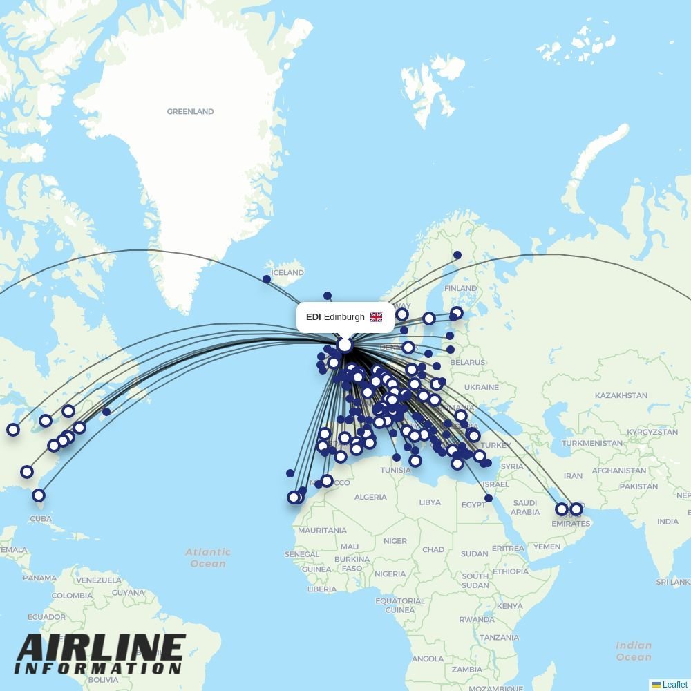 Eurowings routes from EDI