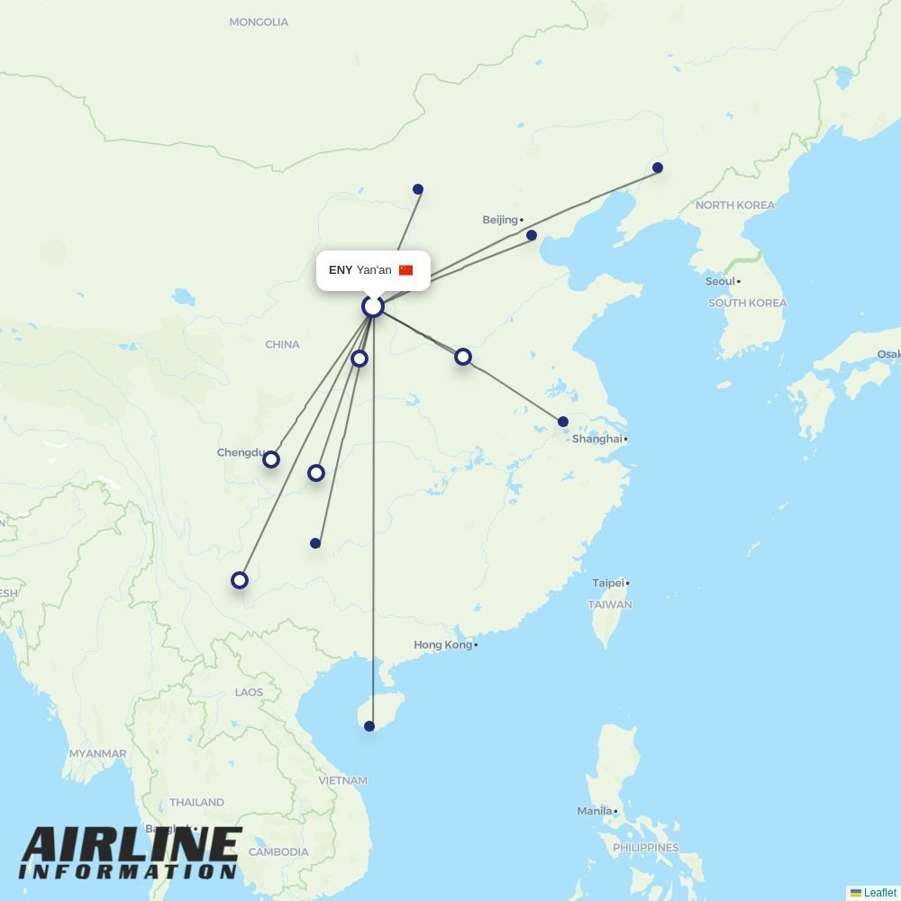 Gestair routes from ENY