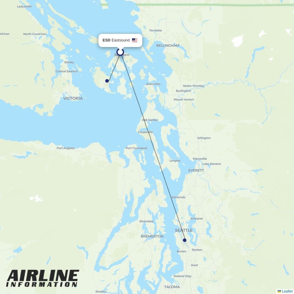 Kenmore Air routes from ESD