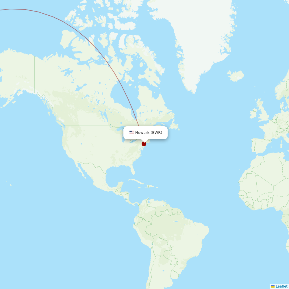 Perimeter Aviation at EWR route map