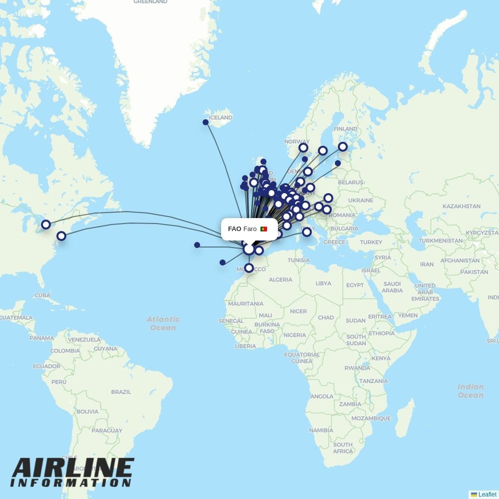 Eurowings routes from FAO