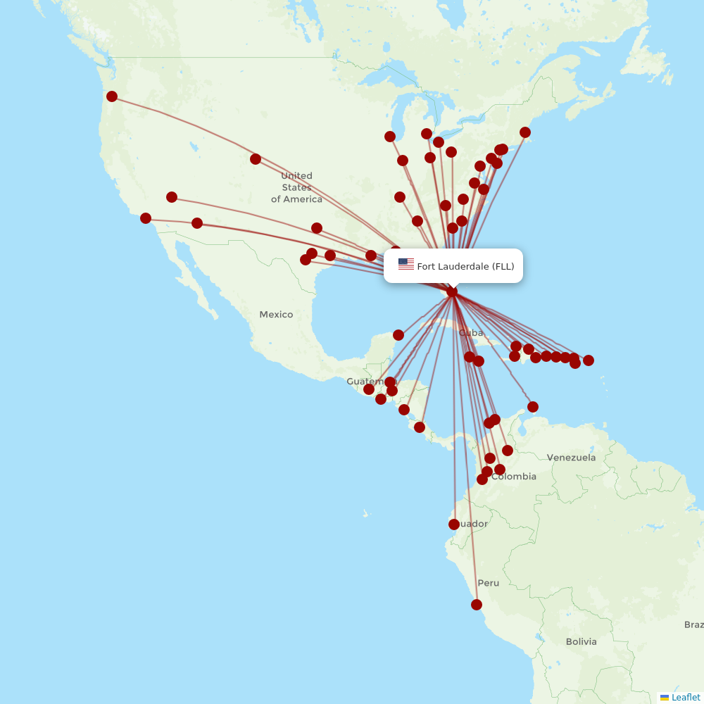 Spirit at FLL route map