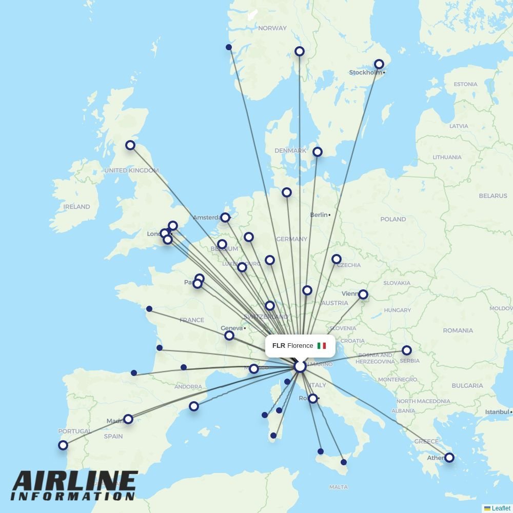 SAS routes from FLR
