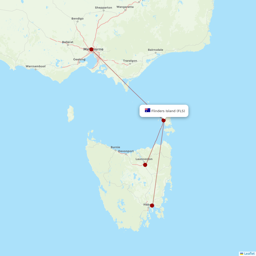 Sharp Airlines at FLS route map