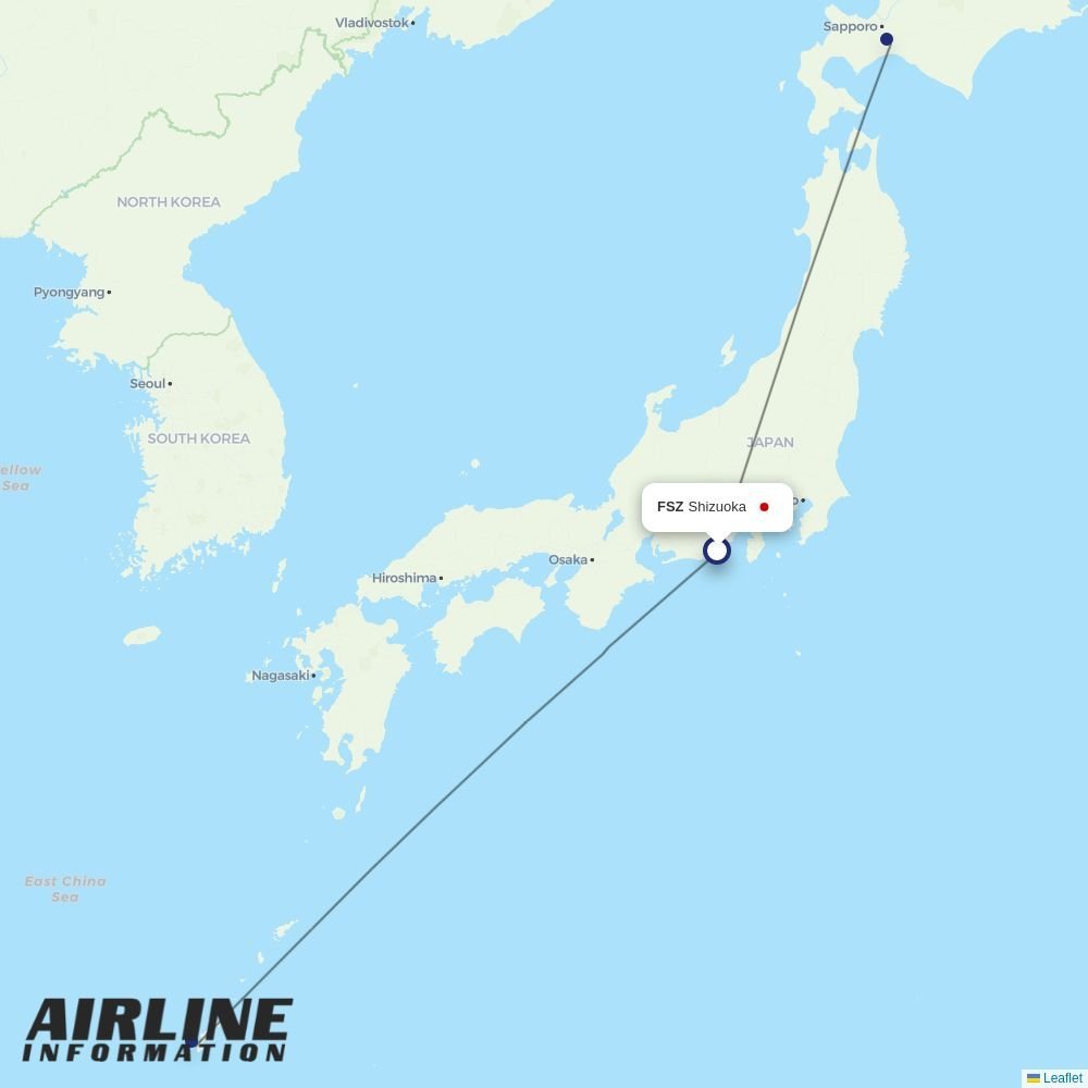 ANA routes from FSZ