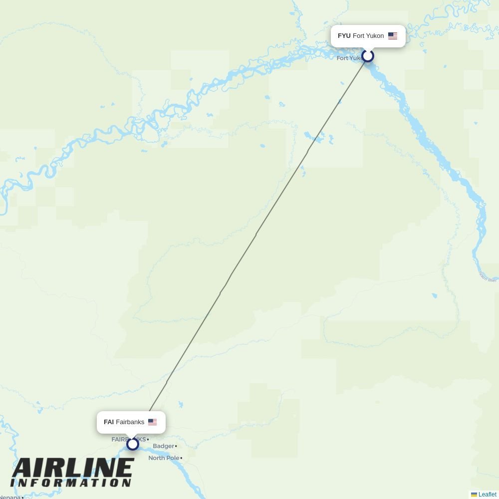 Everts Air routes from FYU