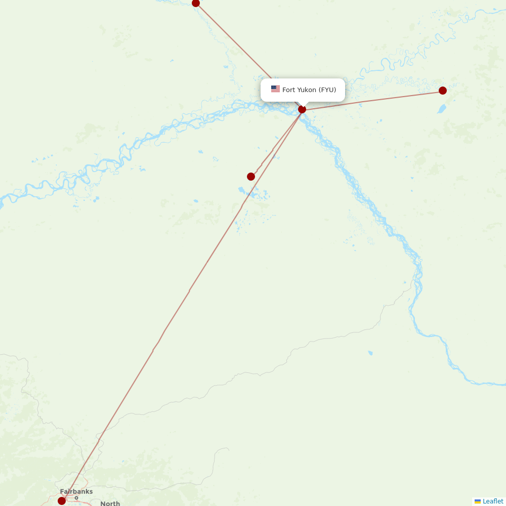 Astral Aviation at FYU route map