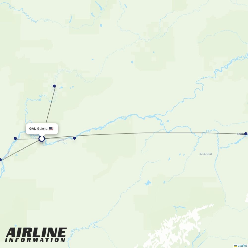 Everts Air routes from GAL