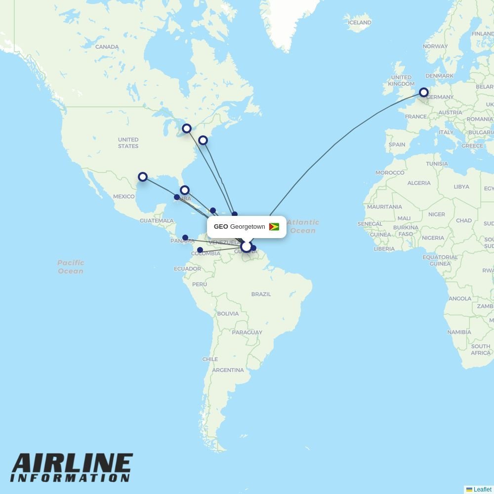 LIAT20 routes from GEO